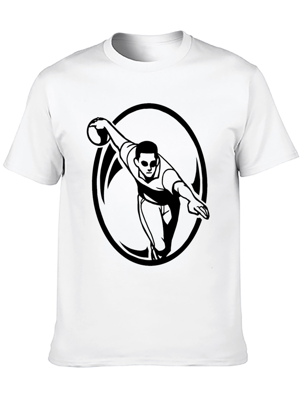 Bowling Strike Graphic Tee - Mens Black T-Shirt