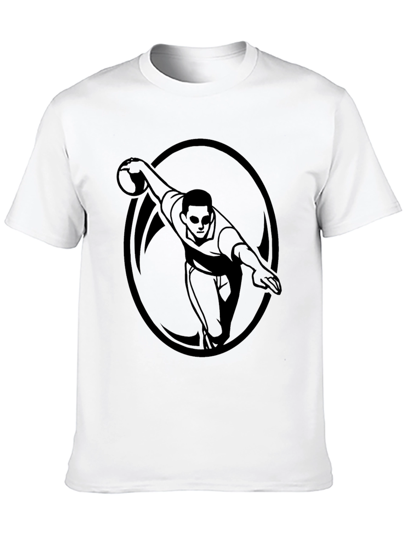 Bowling Strike Graphic Tee - Mens Black T-Shirt