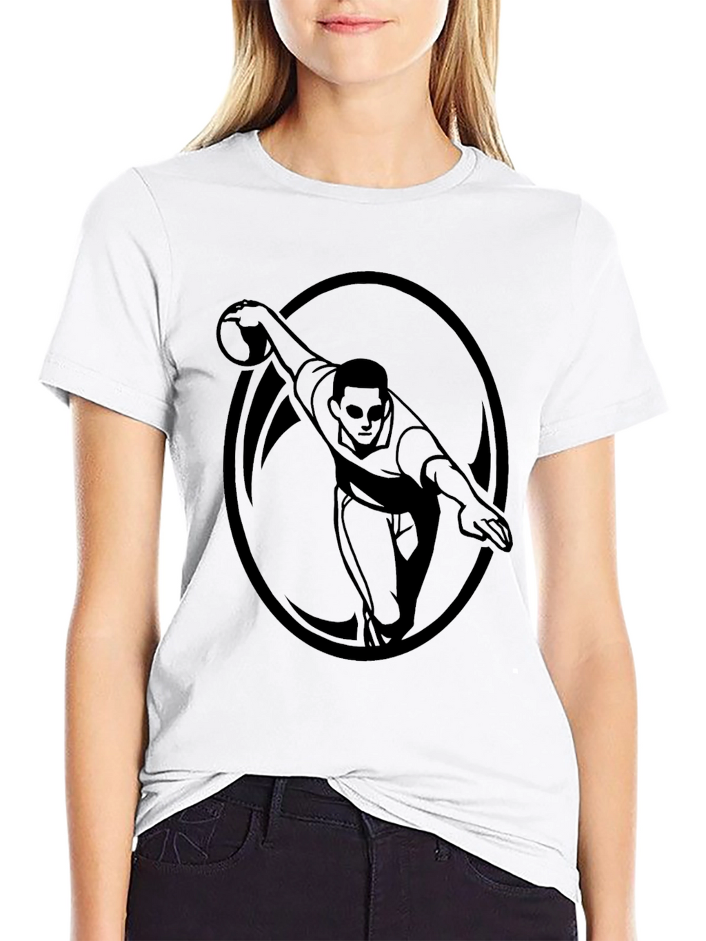 Bowling Strike Graphic Tee - Mens Black T-Shirt