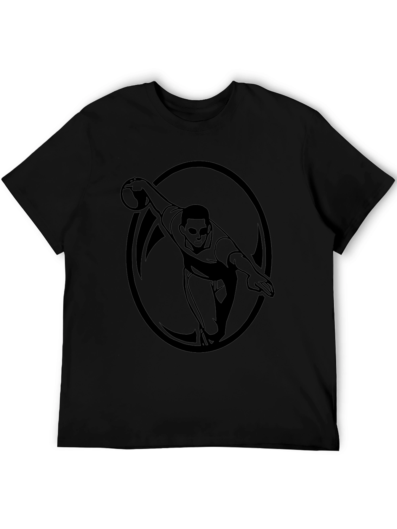 Bowling Strike Graphic Tee - Mens Black T-Shirt