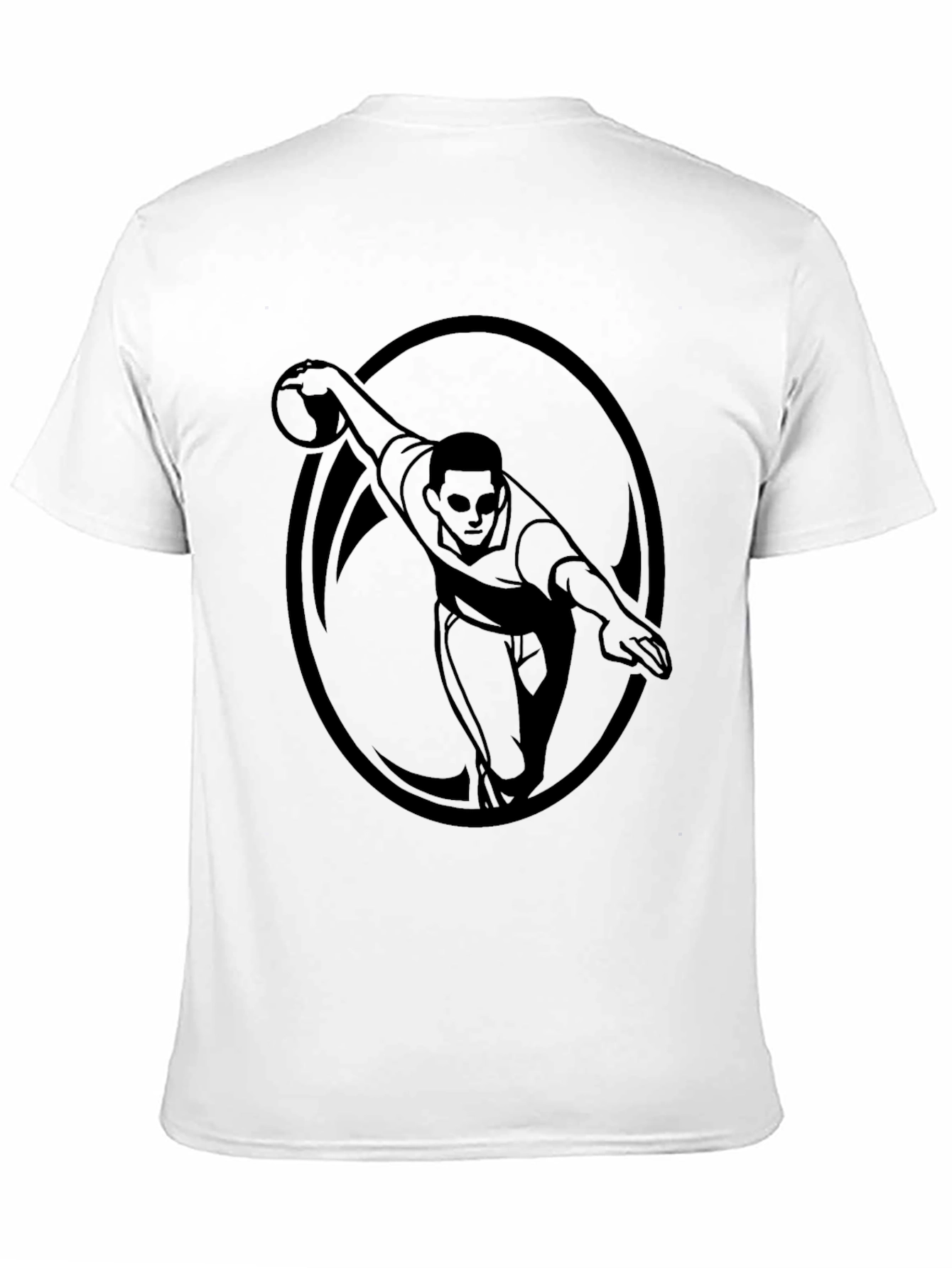 Bowling Strike Graphic Tee - Mens Black T-Shirt