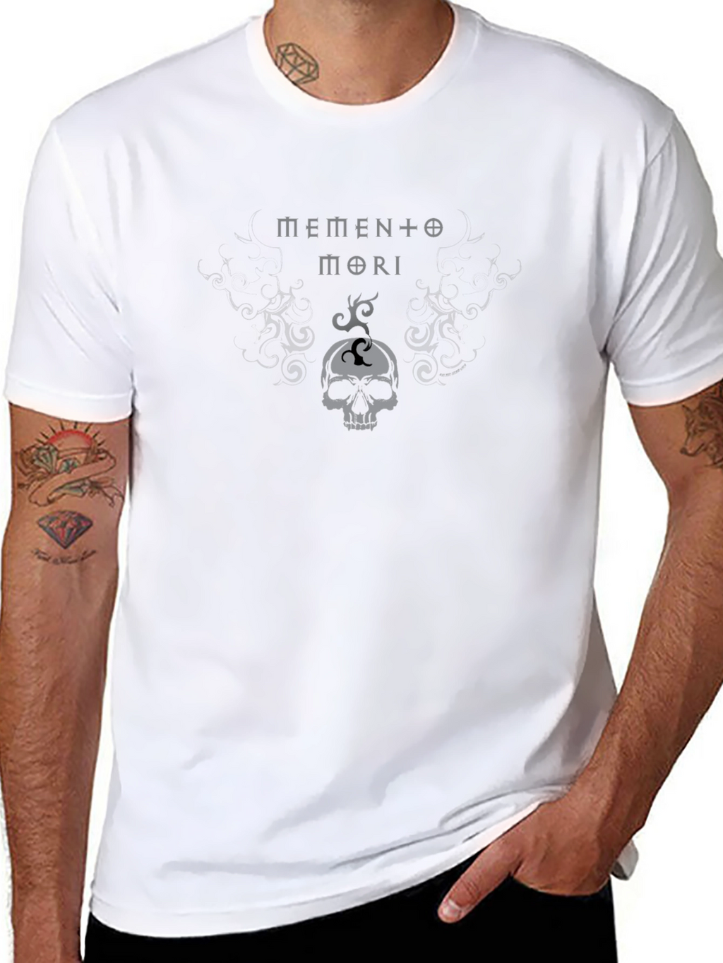 Memento Mori Skull Graphic T-Shirt