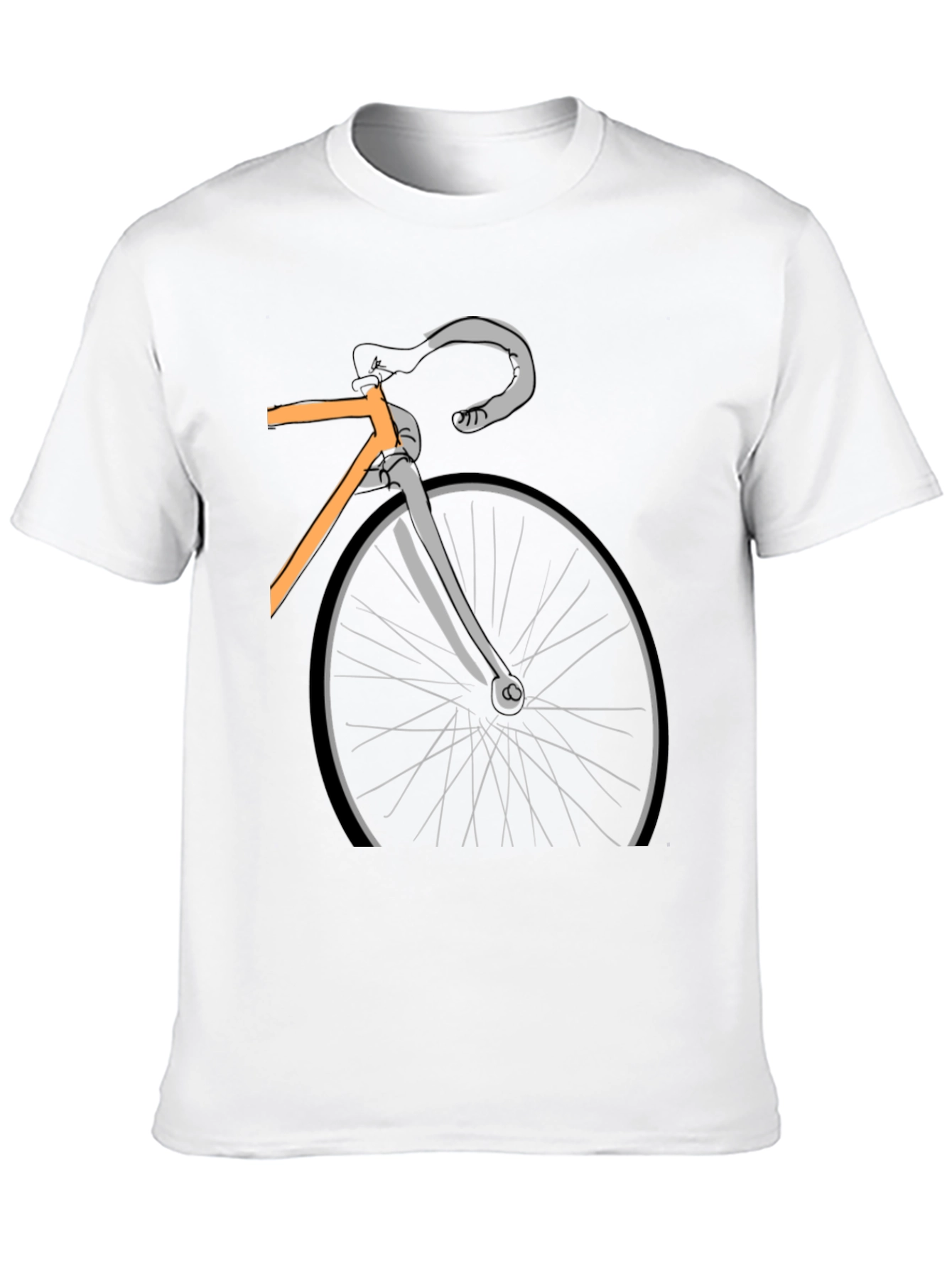 Cycling Graphic T-Shirt - Black Cotton Bike Tee