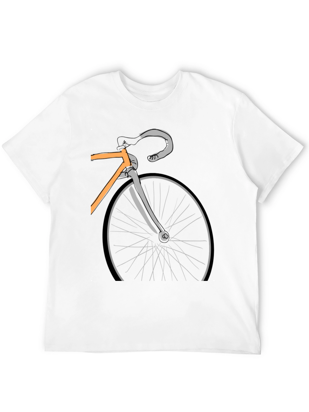 Cycling Graphic T-Shirt - Black Cotton Bike Tee