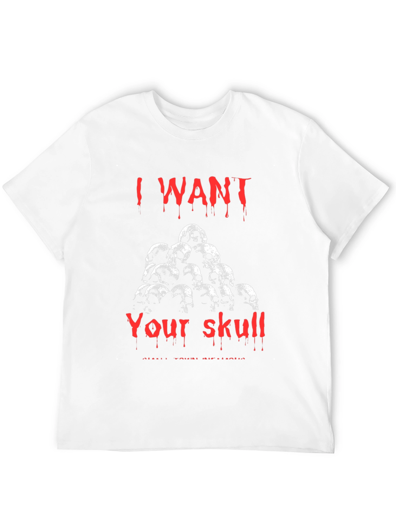 Skull Pile Graphic T-Shirt - Dark Humor Tee