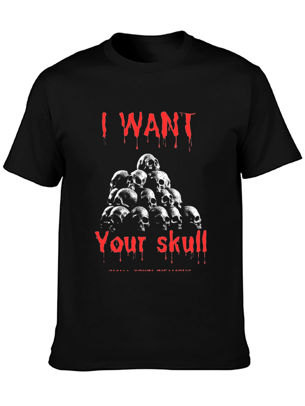Skull Pile Graphic T-Shirt - Dark Humor Tee
