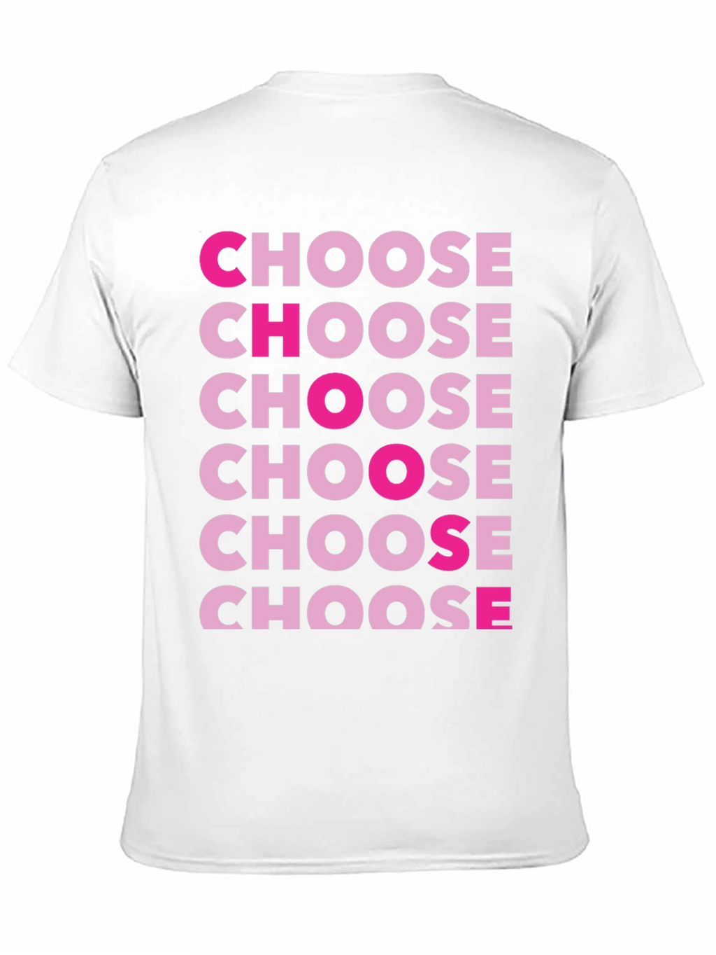 Choose Graphic Print Crew Neck T-Shirt