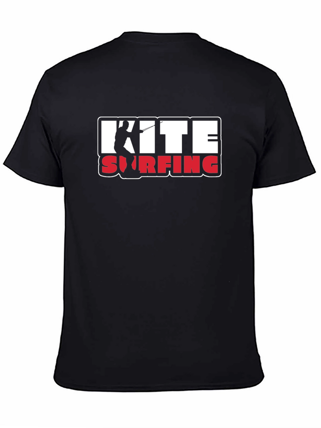 Kite Surfing Graphic Tee - Black