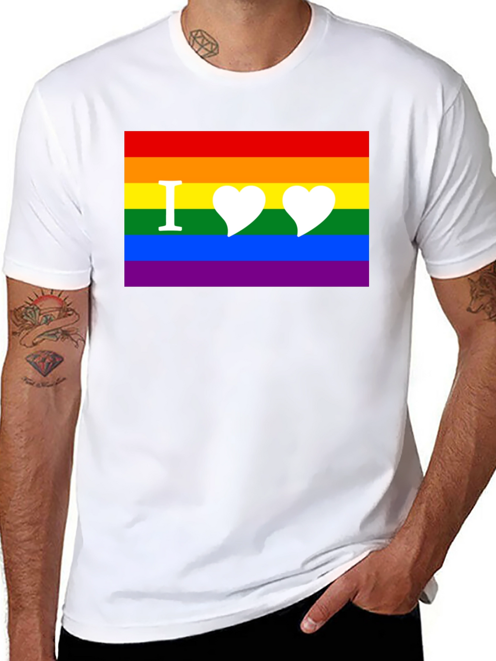 I Love Rainbow Flag T-Shirt - Pride Apparel