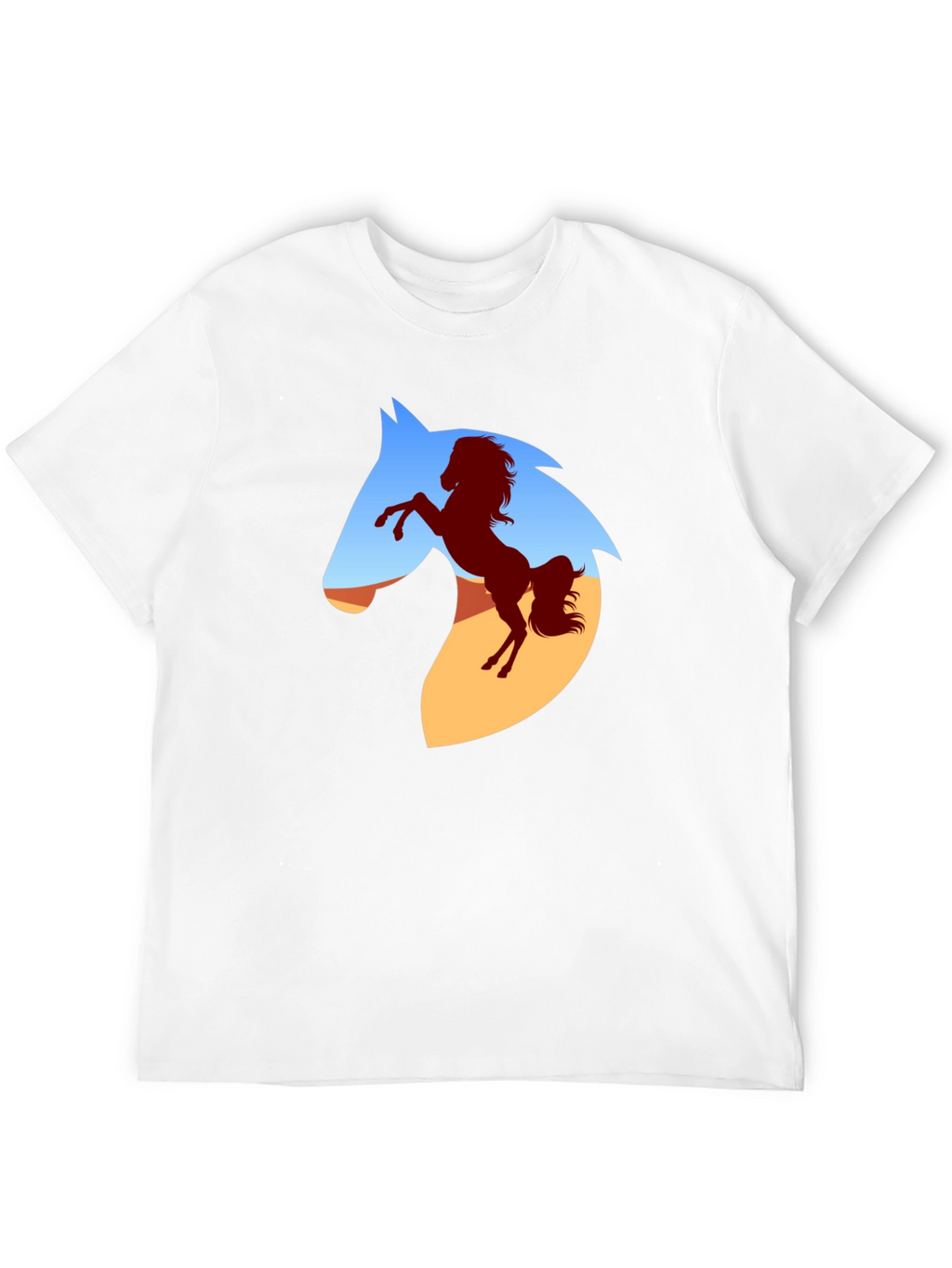 Horse Silhouette Graphic T-Shirt