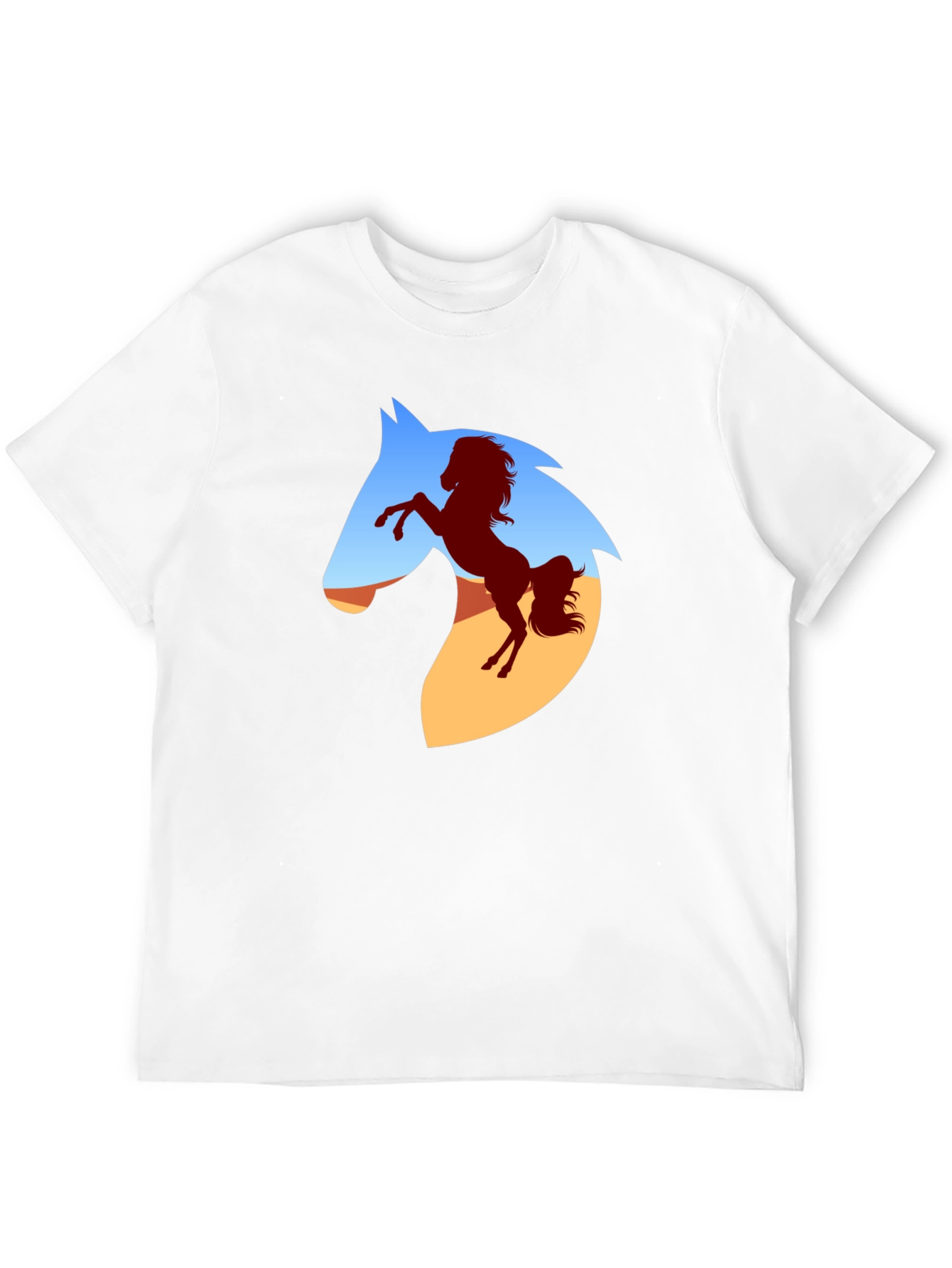 Horse Silhouette Graphic T-Shirt