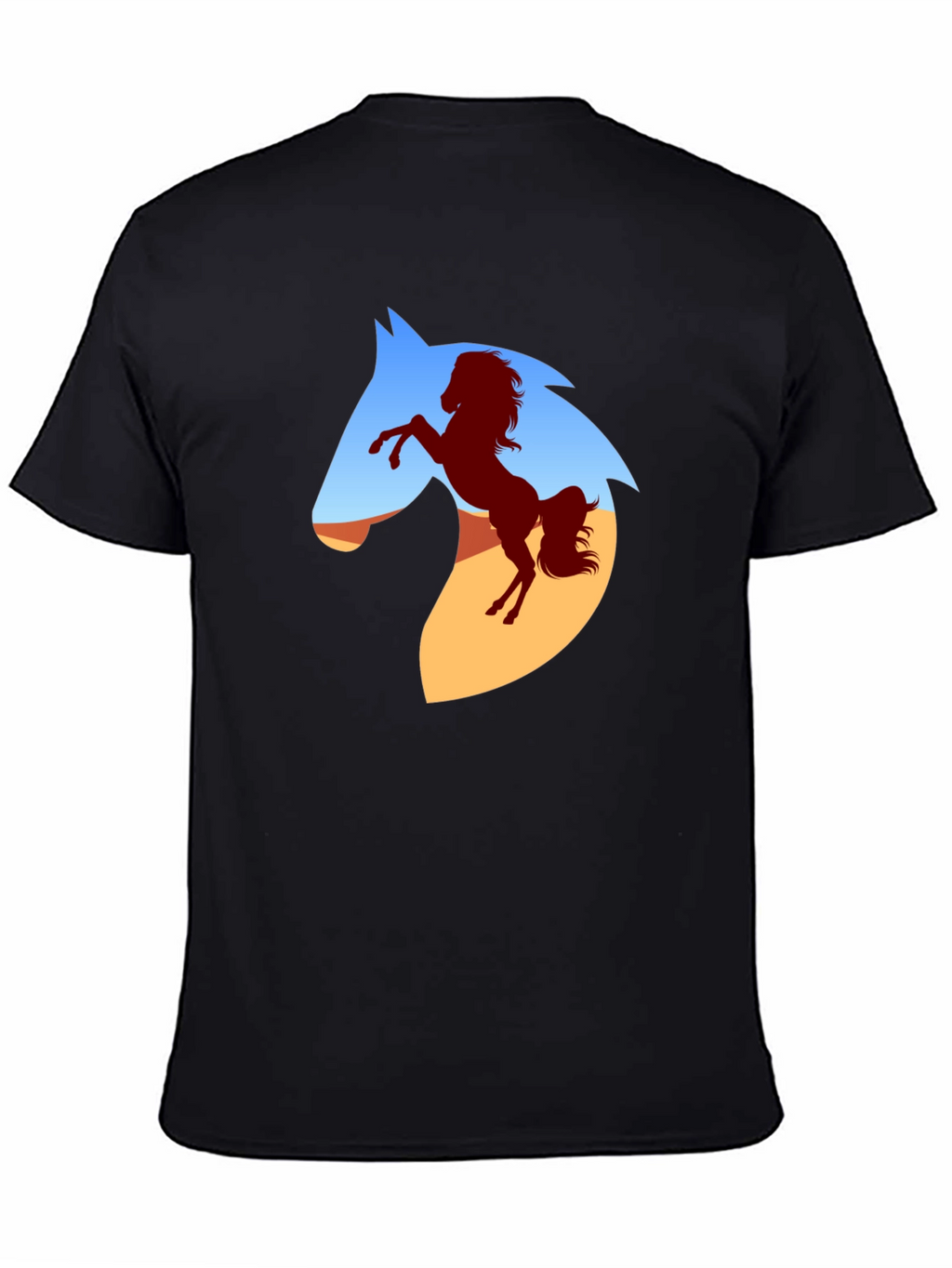 Horse Silhouette Graphic T-Shirt