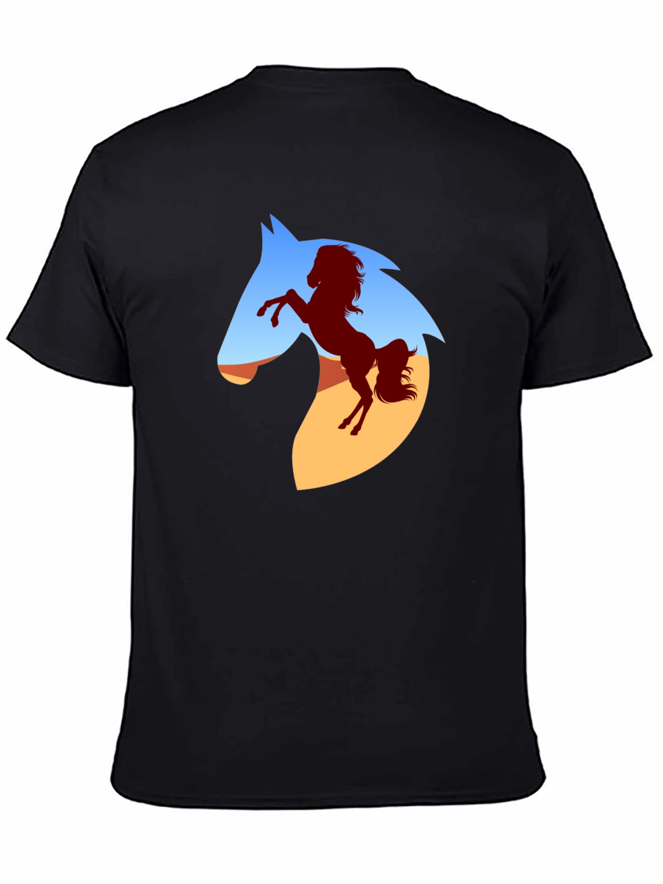 Horse Silhouette Graphic T-Shirt