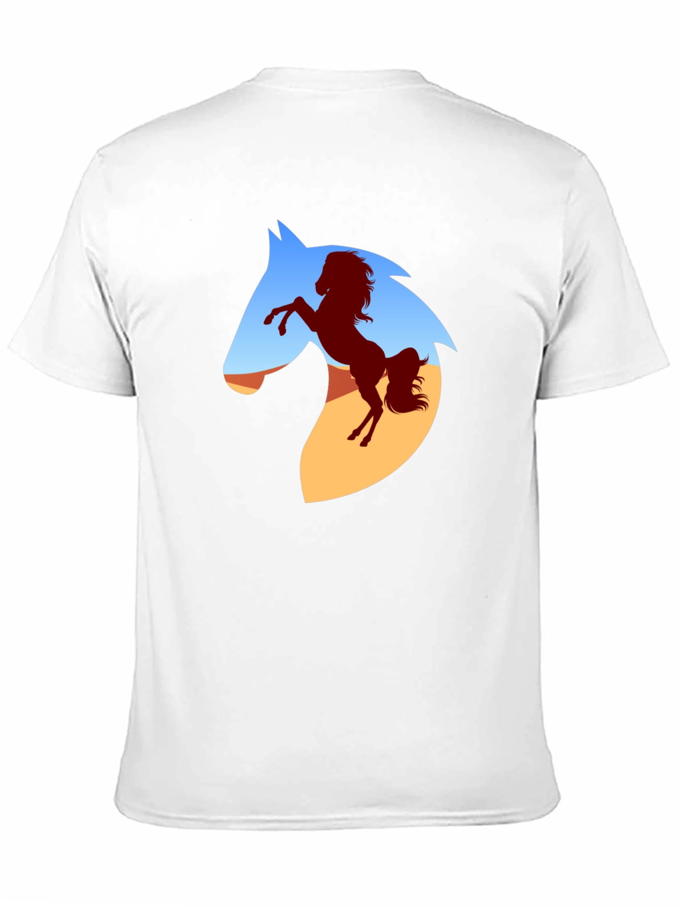 Horse Silhouette Graphic T-Shirt