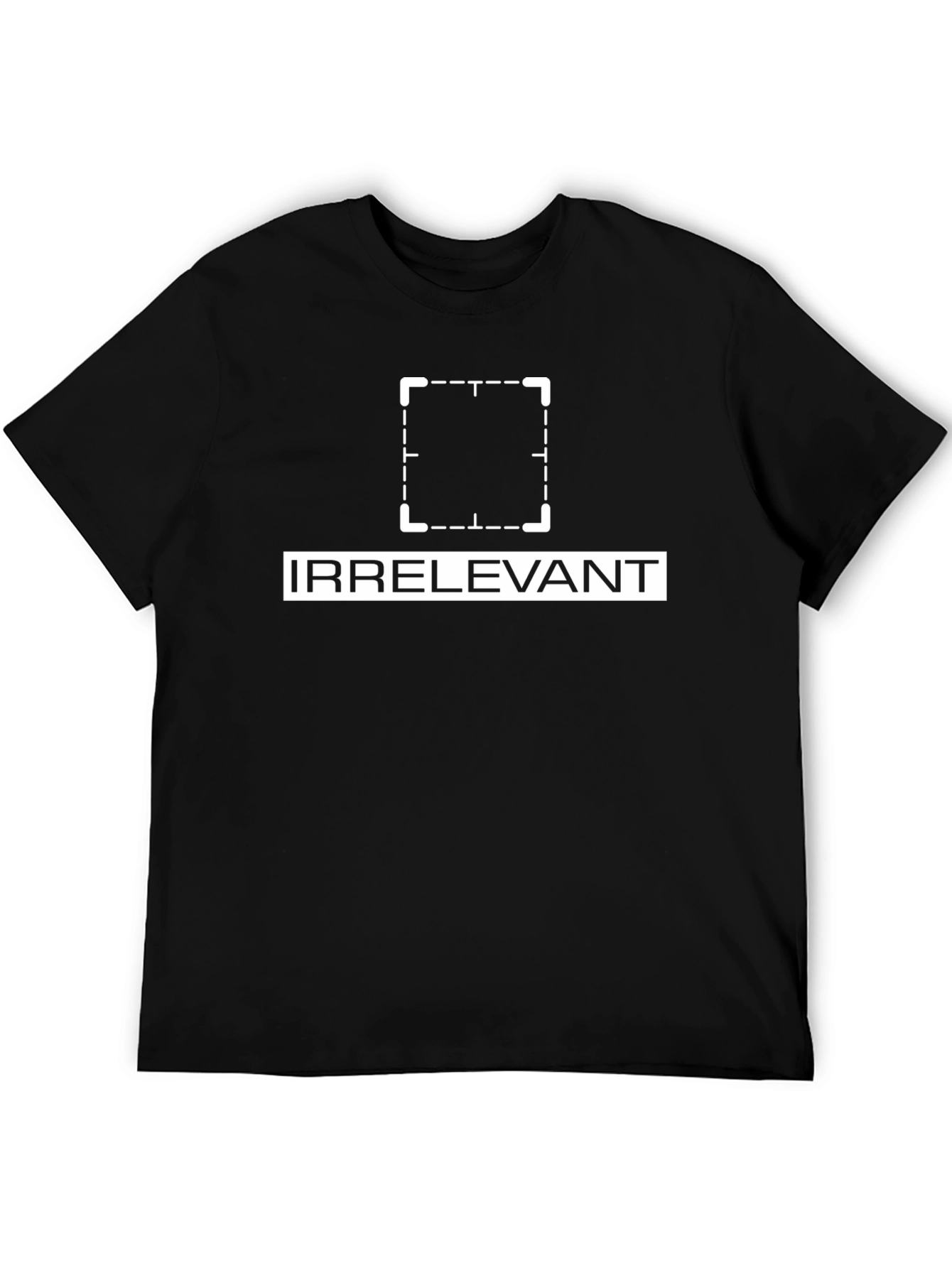 Irrelevant T-Shirt - Modern Graphic Tee for Men