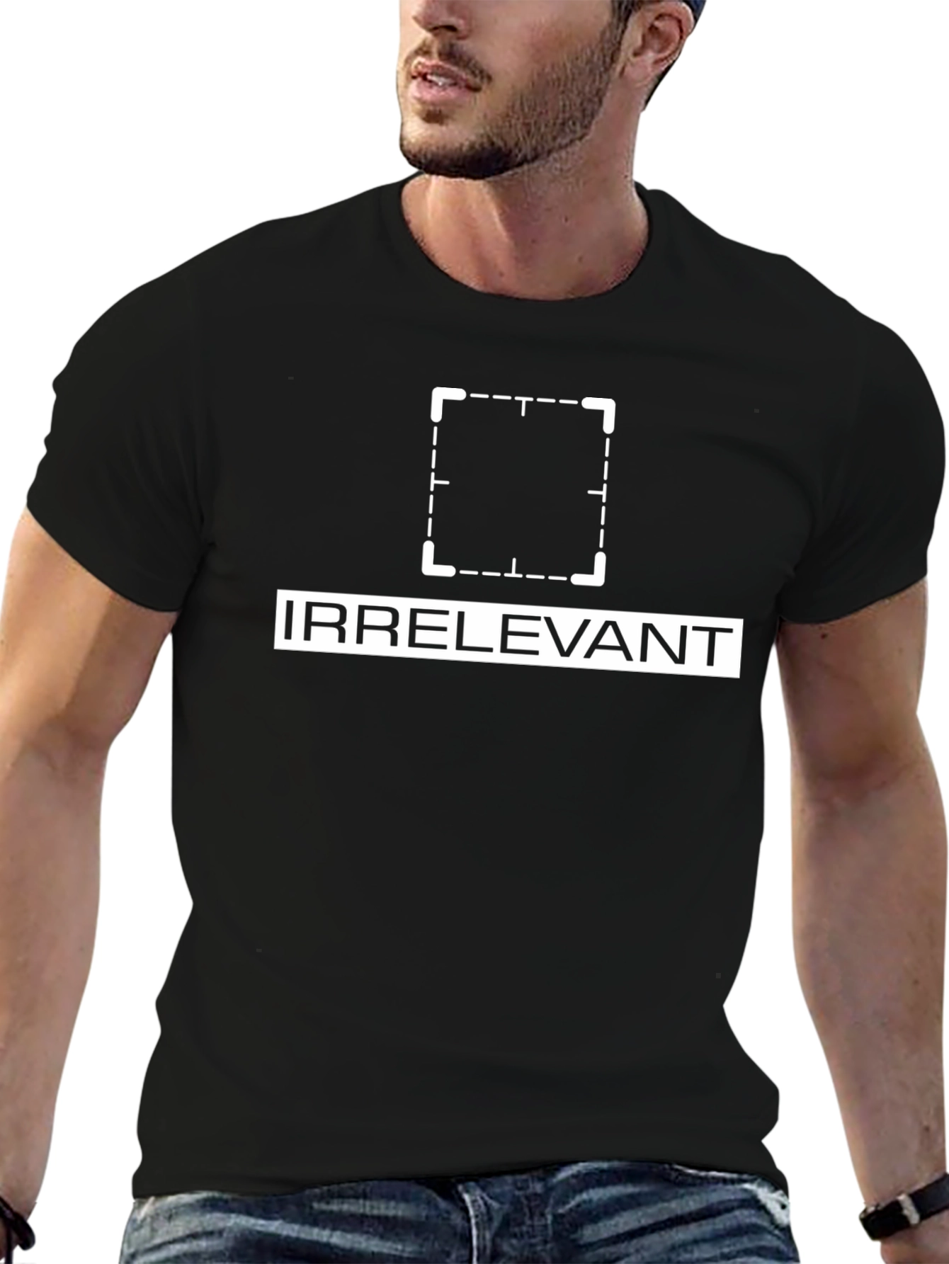 Irrelevant T-Shirt - Modern Graphic Tee for Men