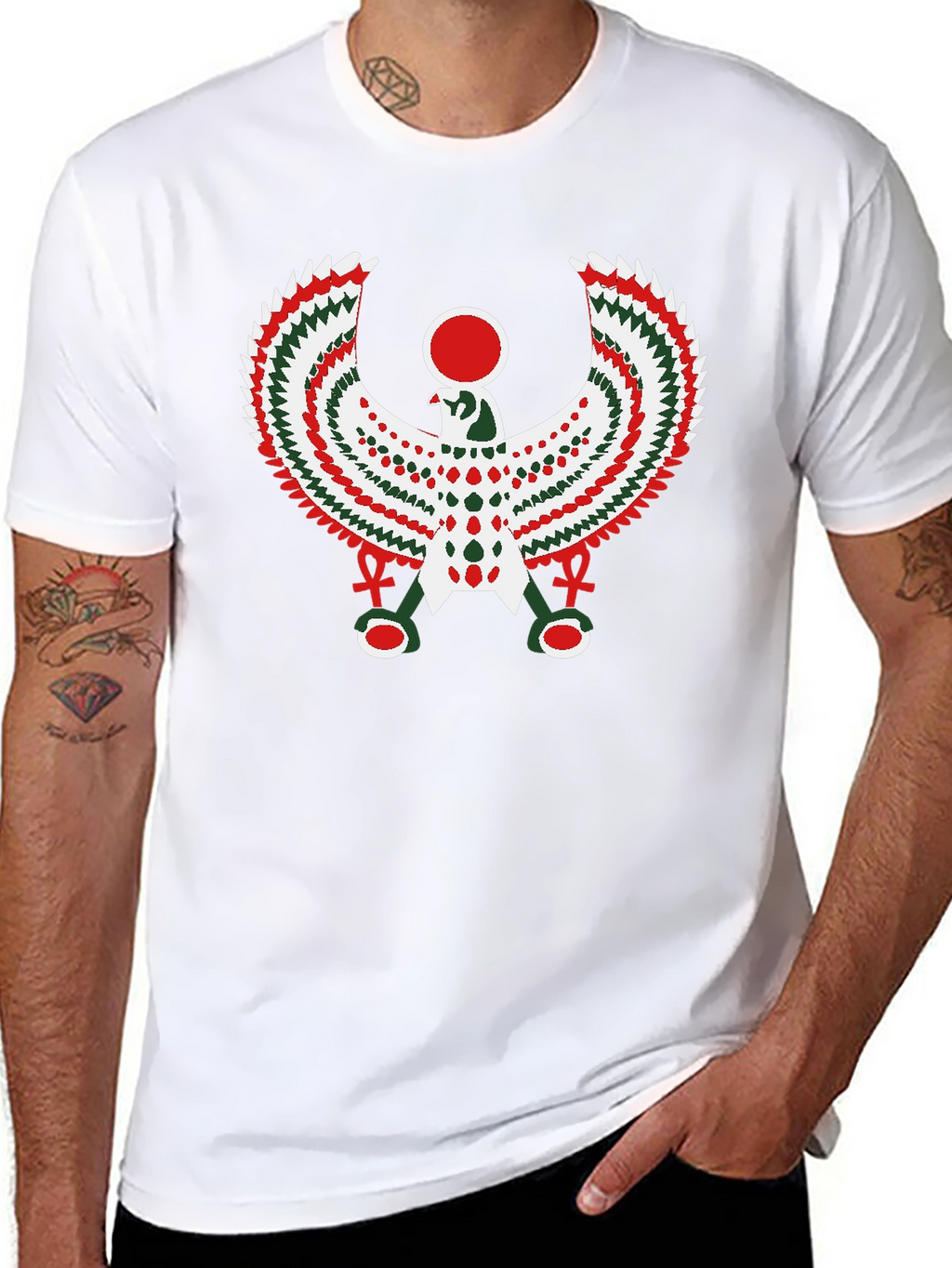 Egyptian Horus Graphic T-Shirt - Black