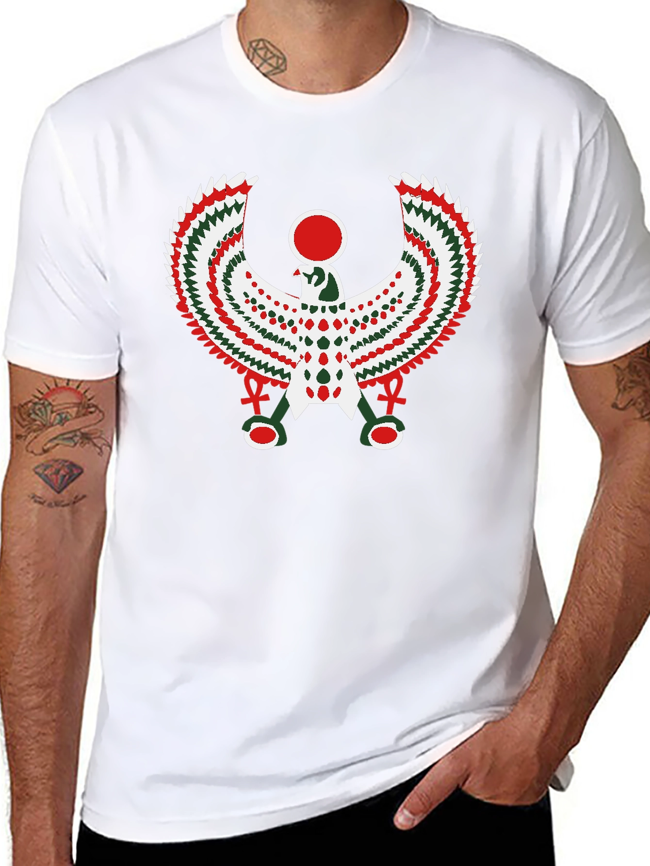 Egyptian Horus Graphic T-Shirt - Black