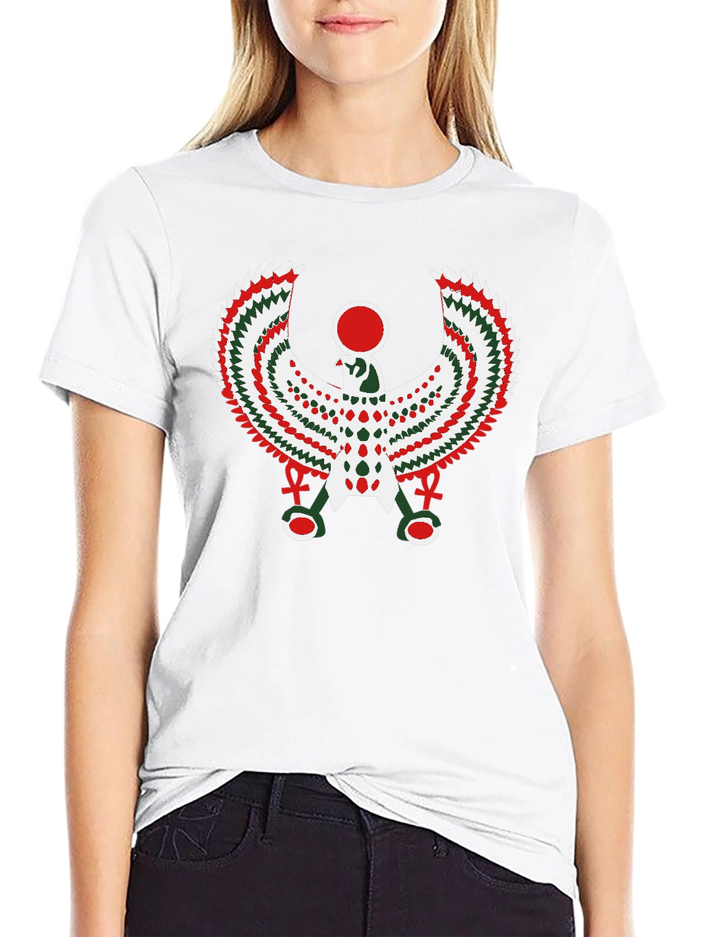 Egyptian Horus Graphic T-Shirt - Black