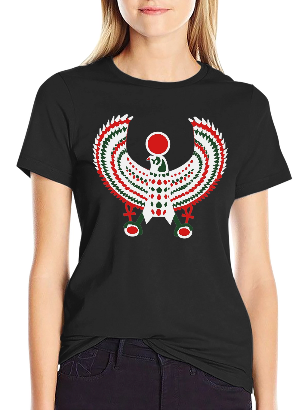 Egyptian Horus Graphic T-Shirt - Black