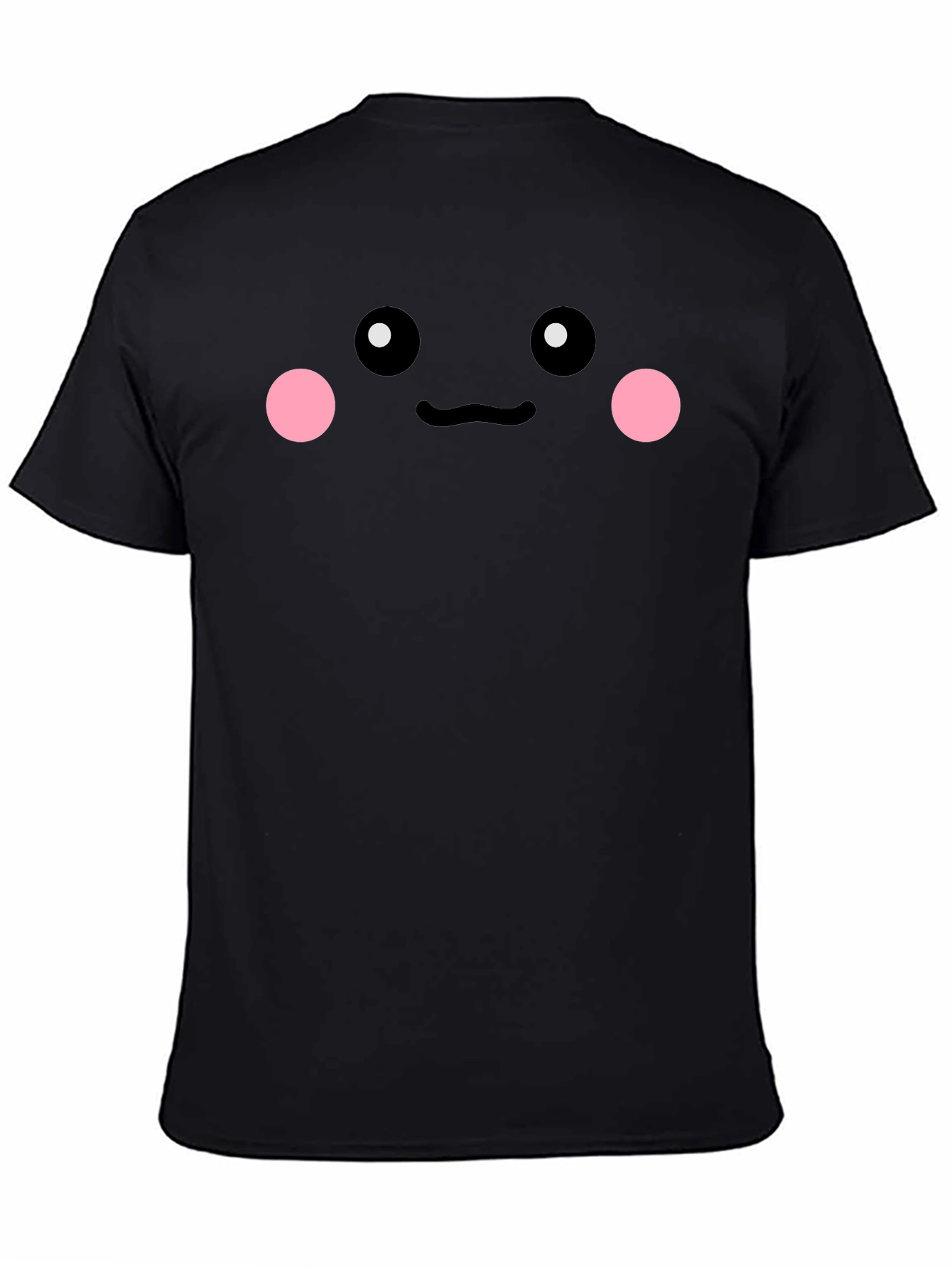 Cute Face Graphic Tee - Black Unisex Shirt