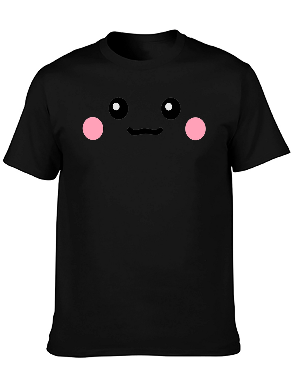 Cute Face Graphic Tee - Black Unisex Shirt