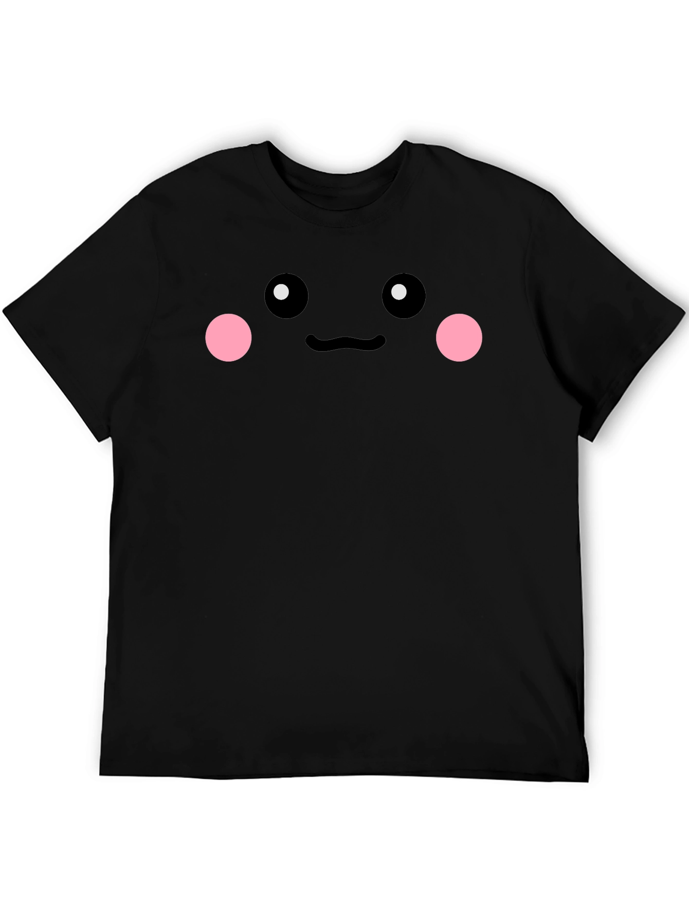 Cute Face Graphic Tee - Black Unisex Shirt