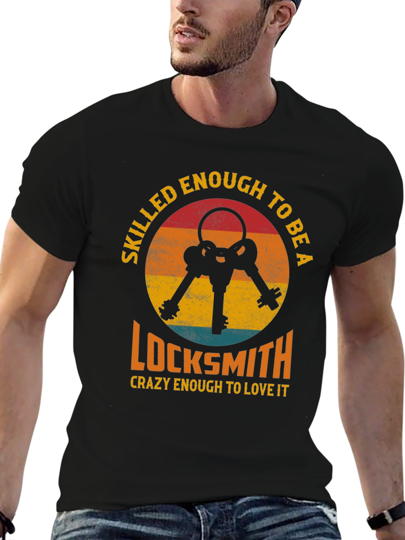 Skilled Locksmith Graphic Tee - Black T-Shirt