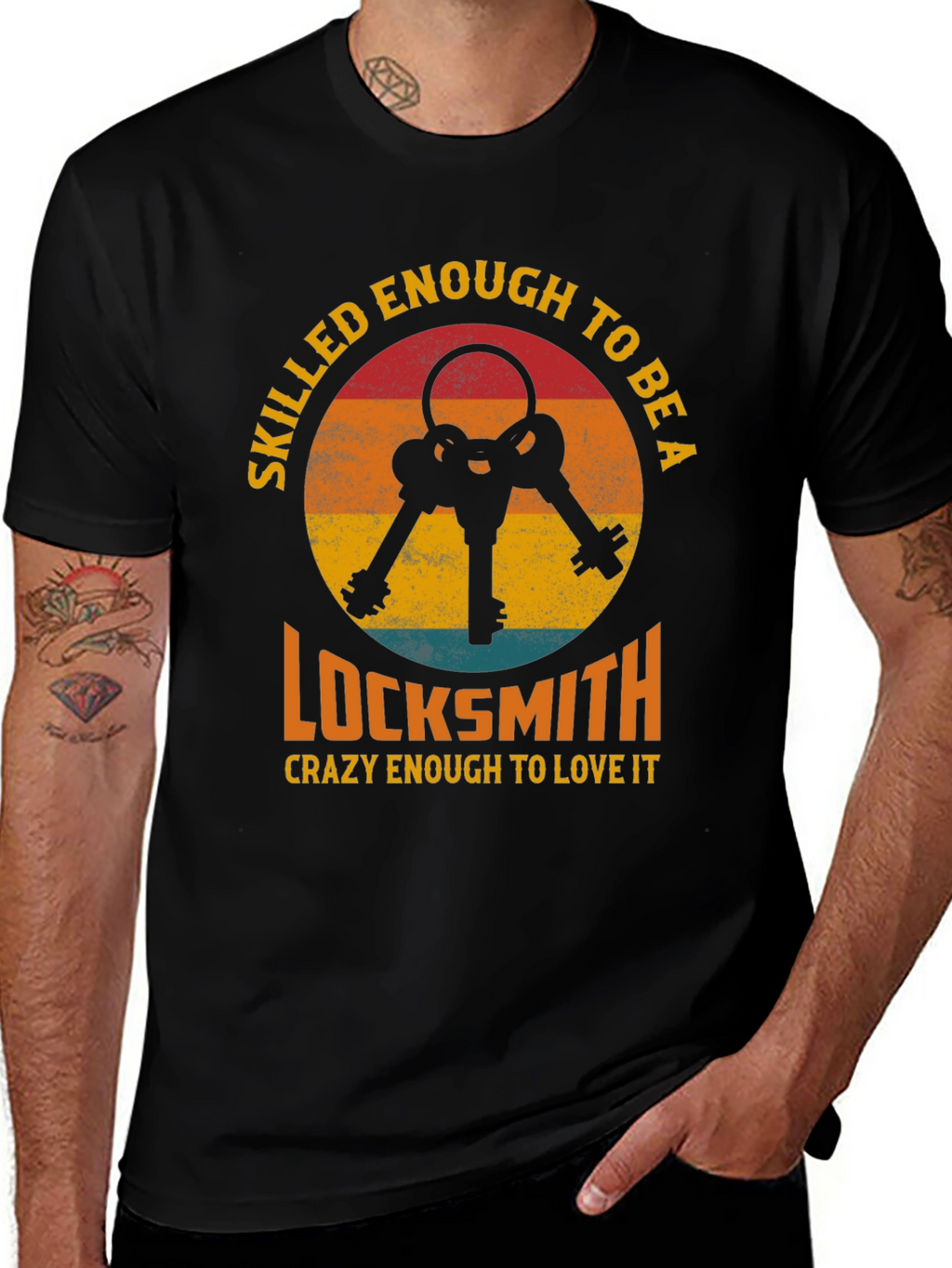 Skilled Locksmith Graphic Tee - Black T-Shirt