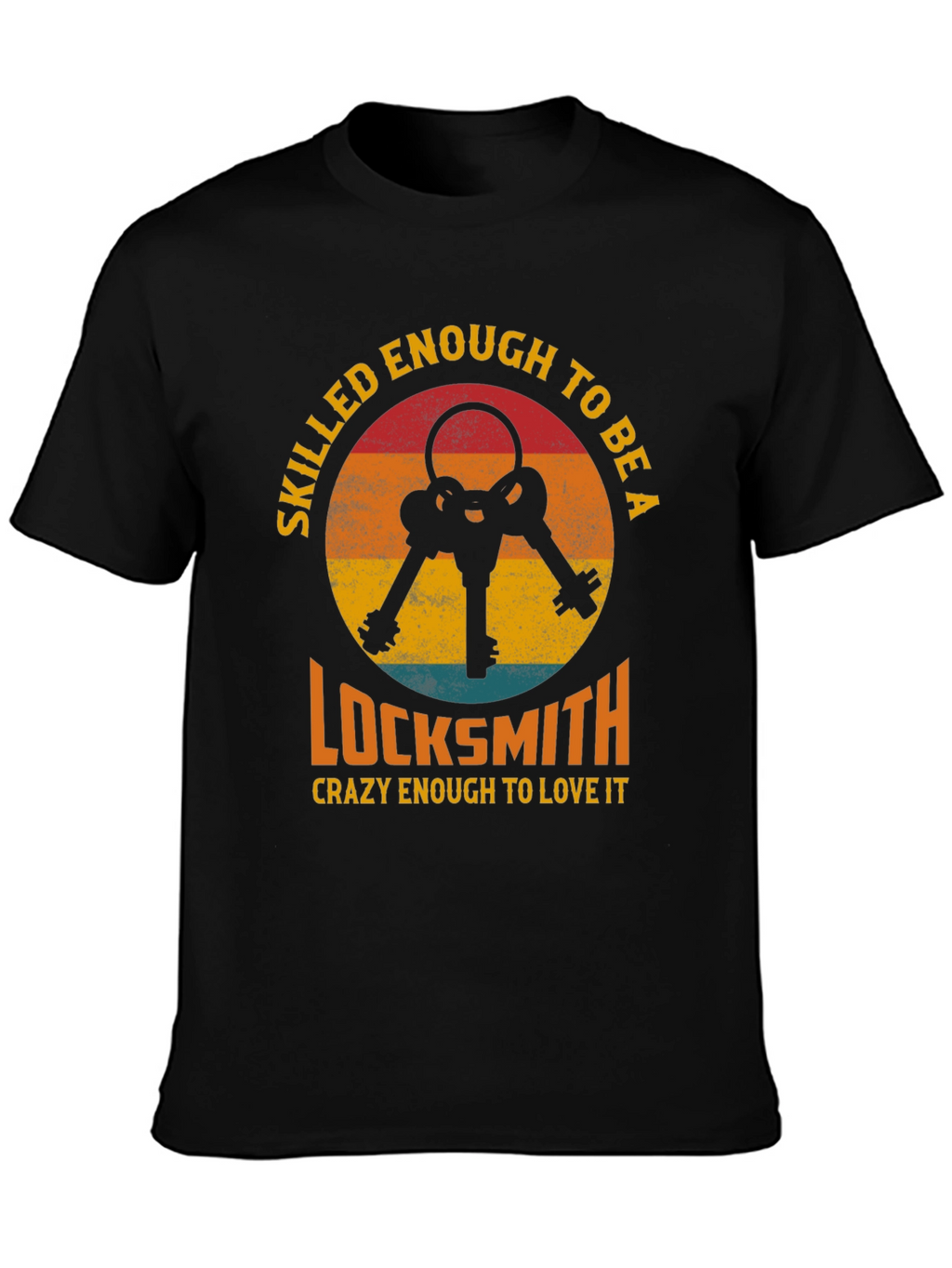 Skilled Locksmith Graphic Tee - Black T-Shirt