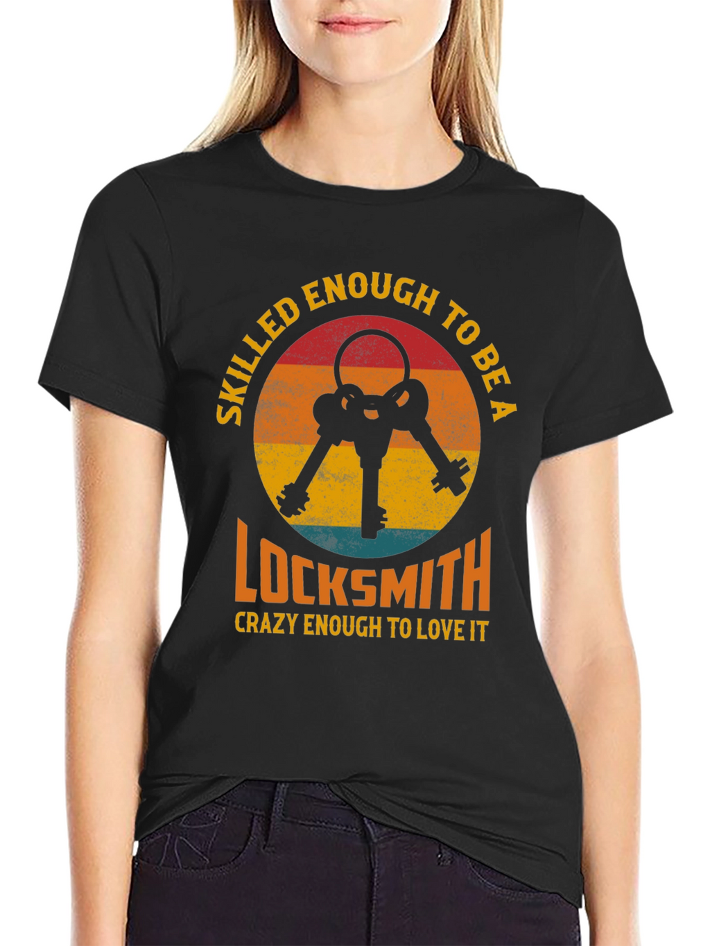 Skilled Locksmith Graphic Tee - Black T-Shirt