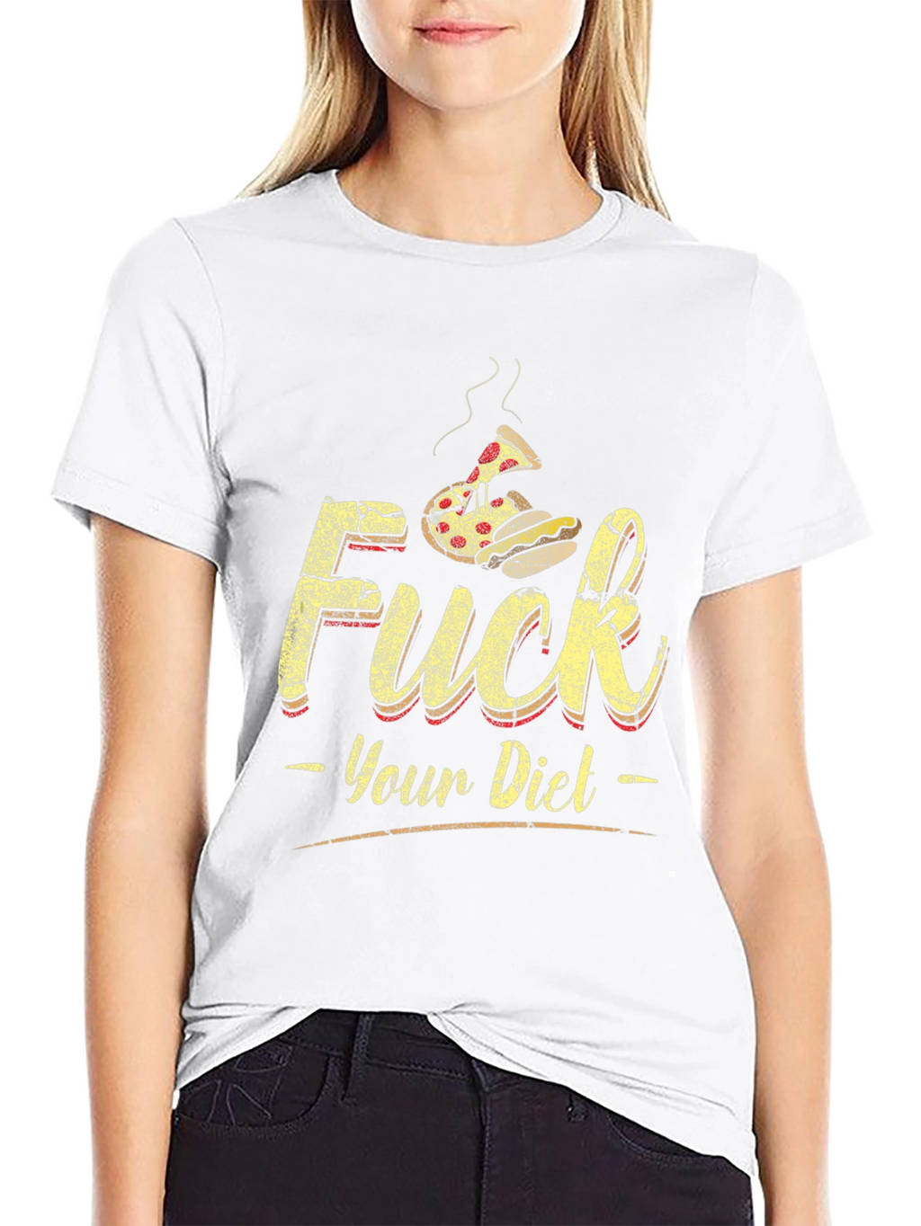 Funny F*ck Your Diet Graphic T-Shirt