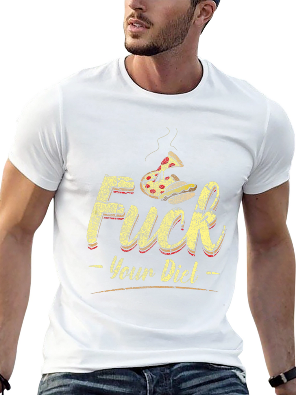 Funny F*ck Your Diet Graphic T-Shirt