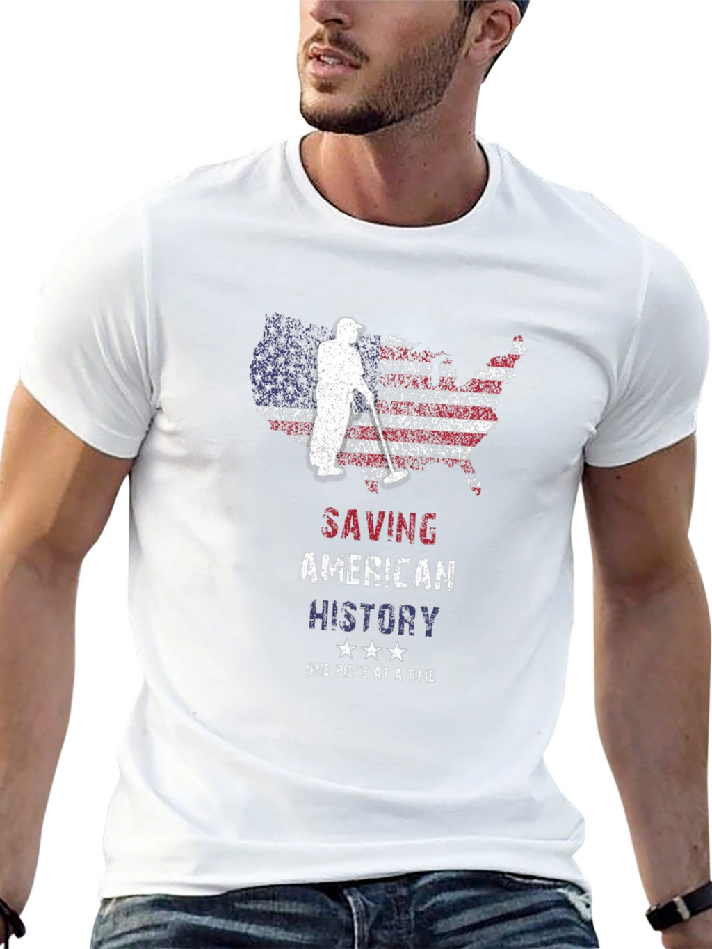Saving American History Graphic T-Shirt