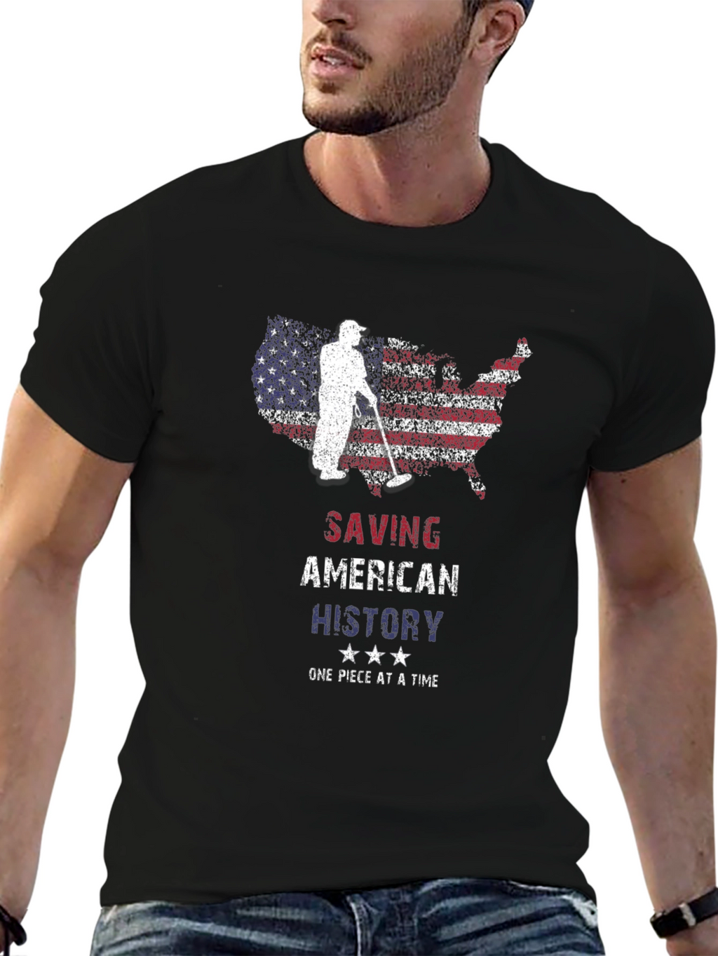 Saving American History Graphic T-Shirt