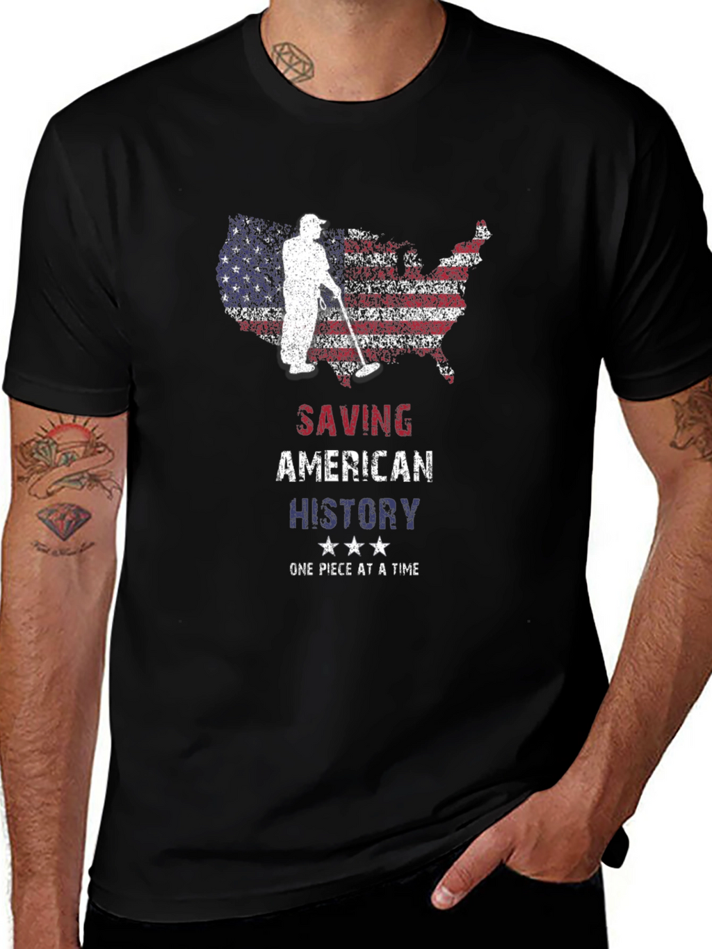 Saving American History Graphic T-Shirt