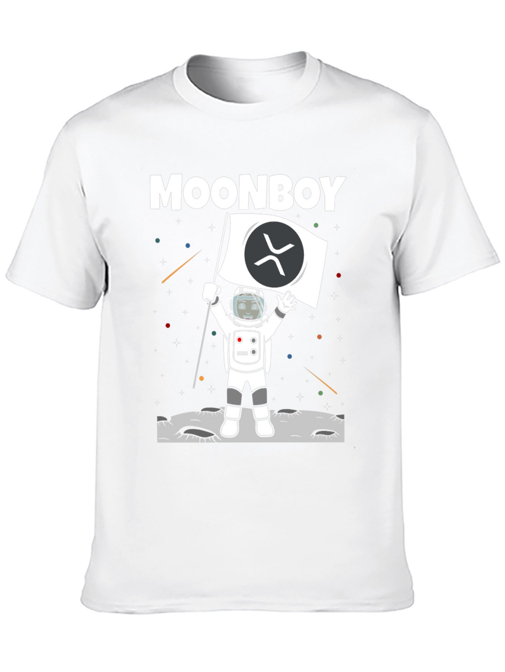 Moonboy XRP Crypto Black T-Shirt