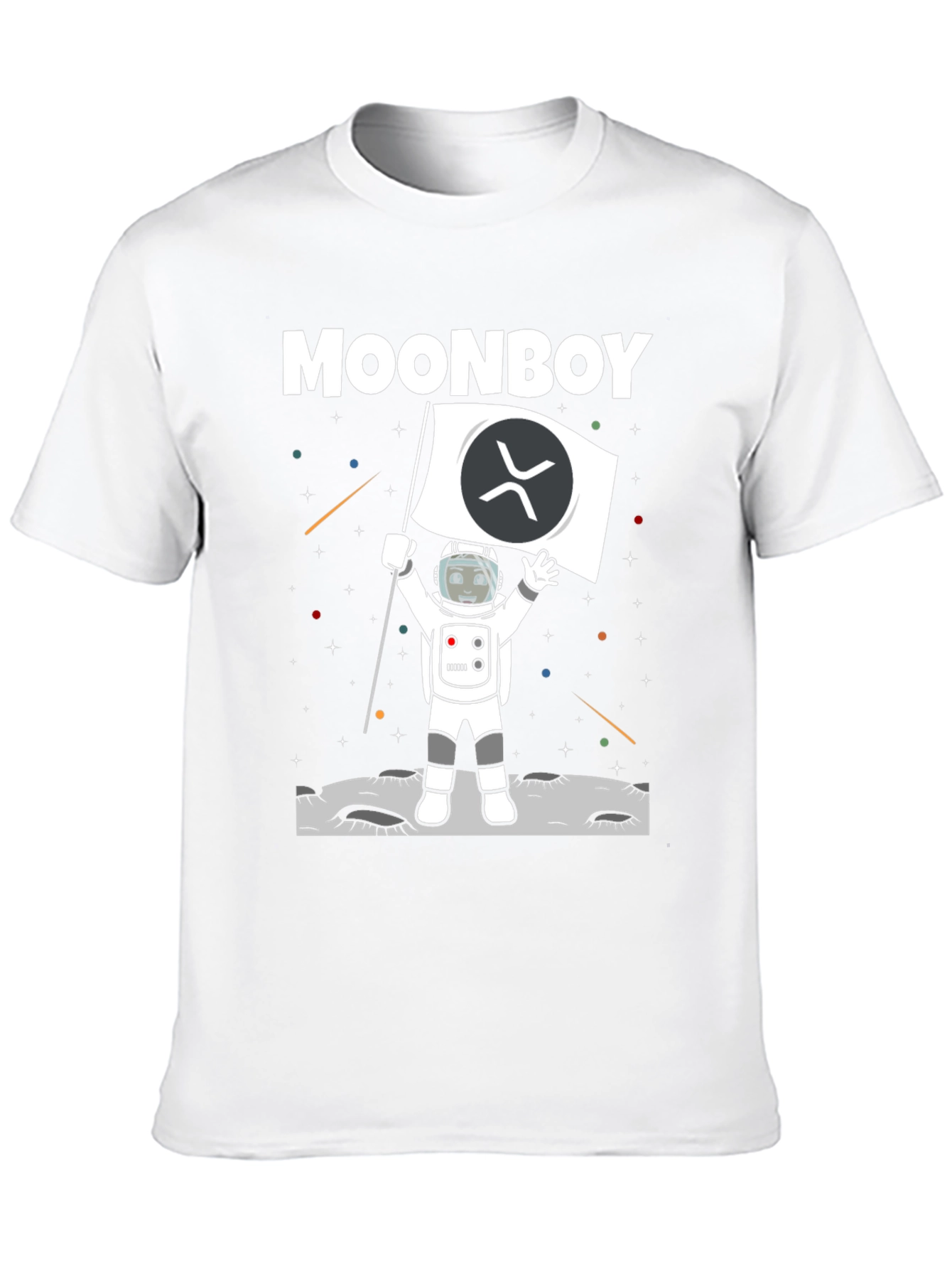 Moonboy XRP Crypto Black T-Shirt