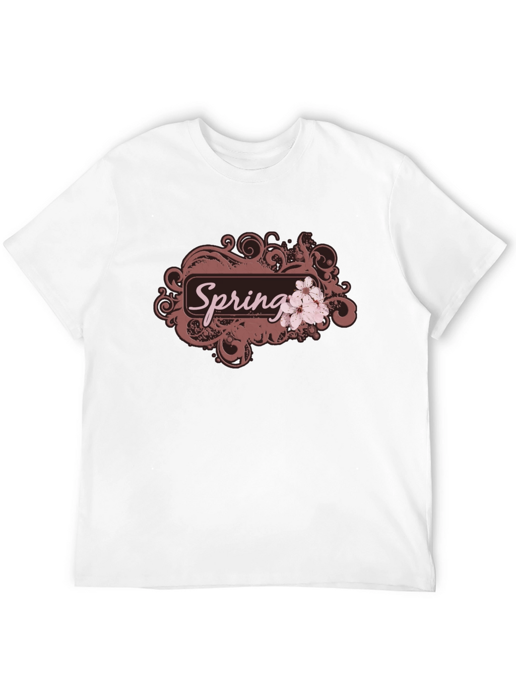 Spring Blossom Graphic Tee - Black