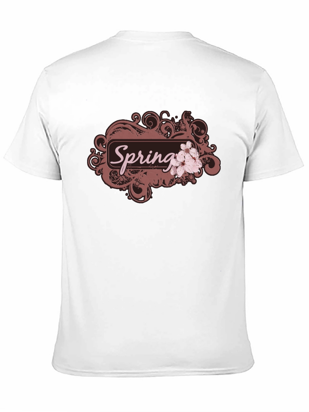 Spring Blossom Graphic Tee - Black