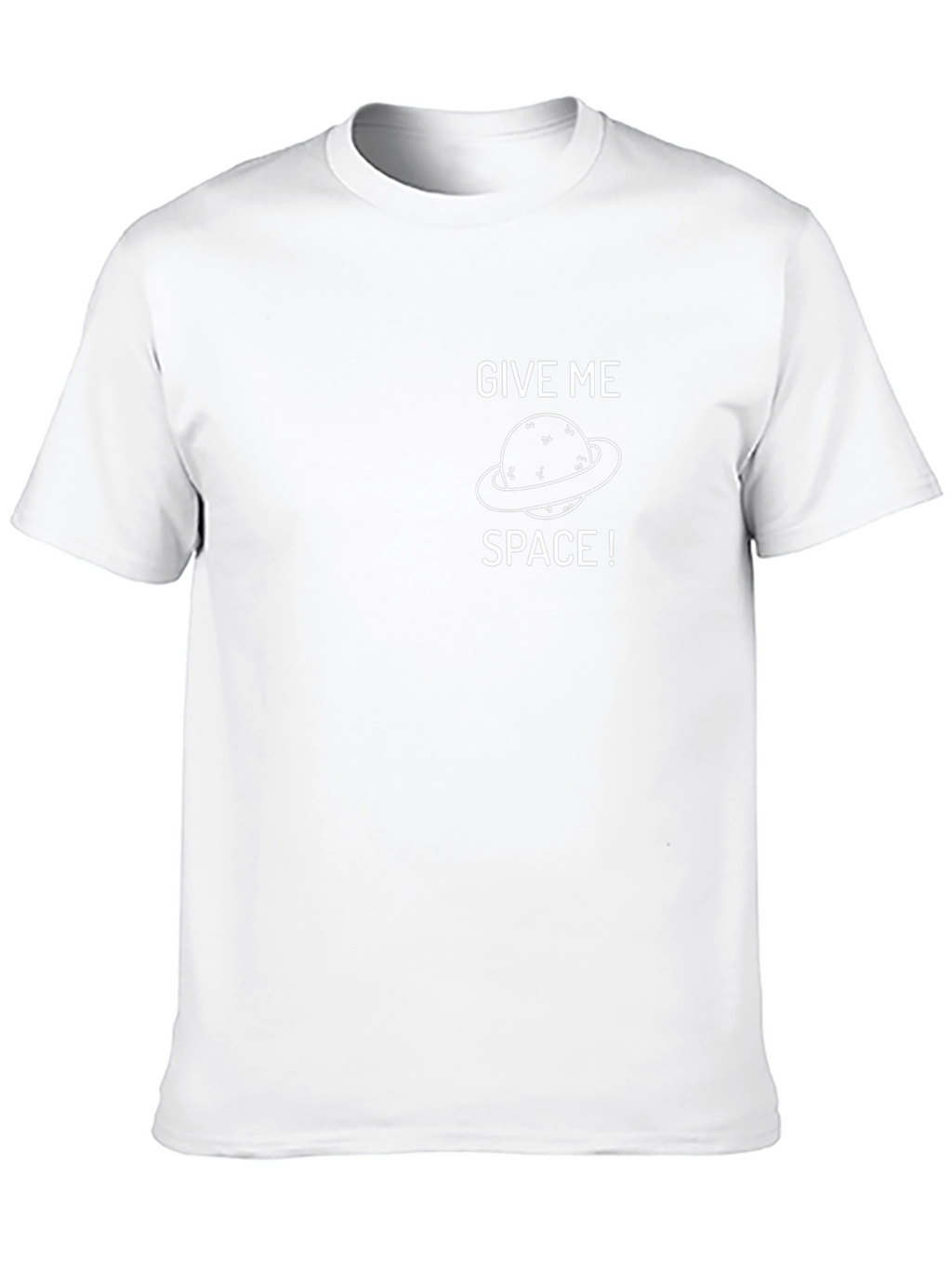 Give Me Space T-Shirt - Black Cotton Graphic Tee