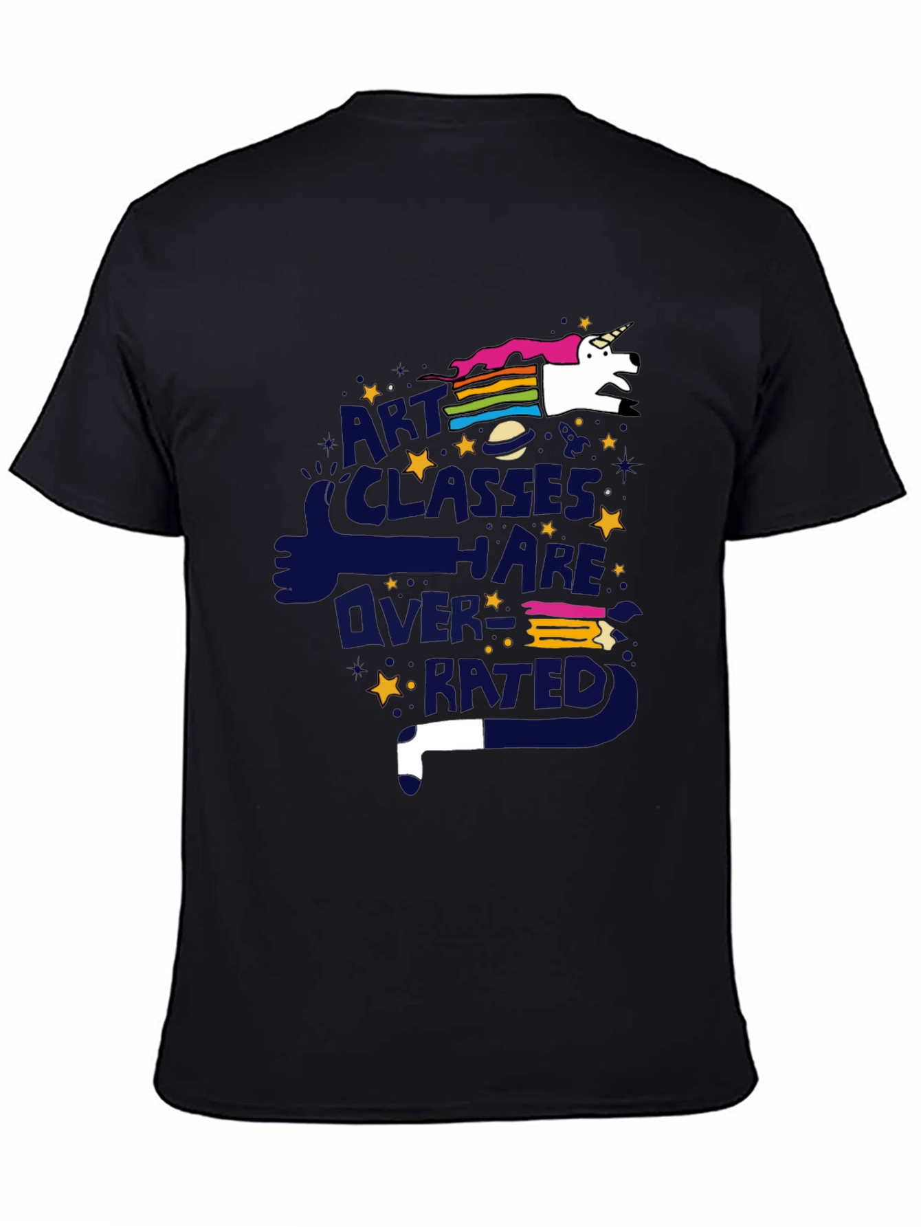 Art Classes Unicorn T-Shirt - Overrated Graphic Tee