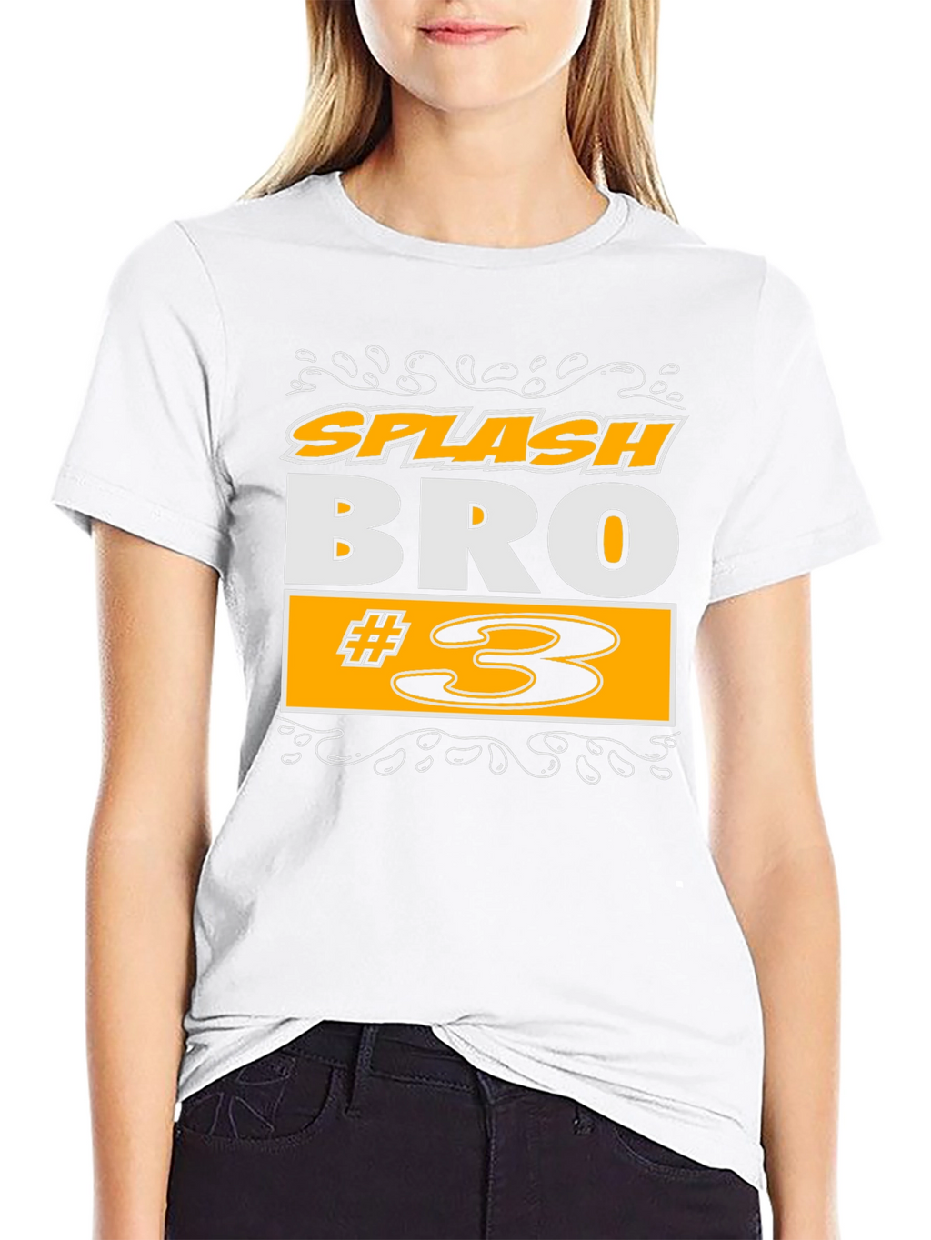 Splash Bro #3 Black Graphic T-Shirt
