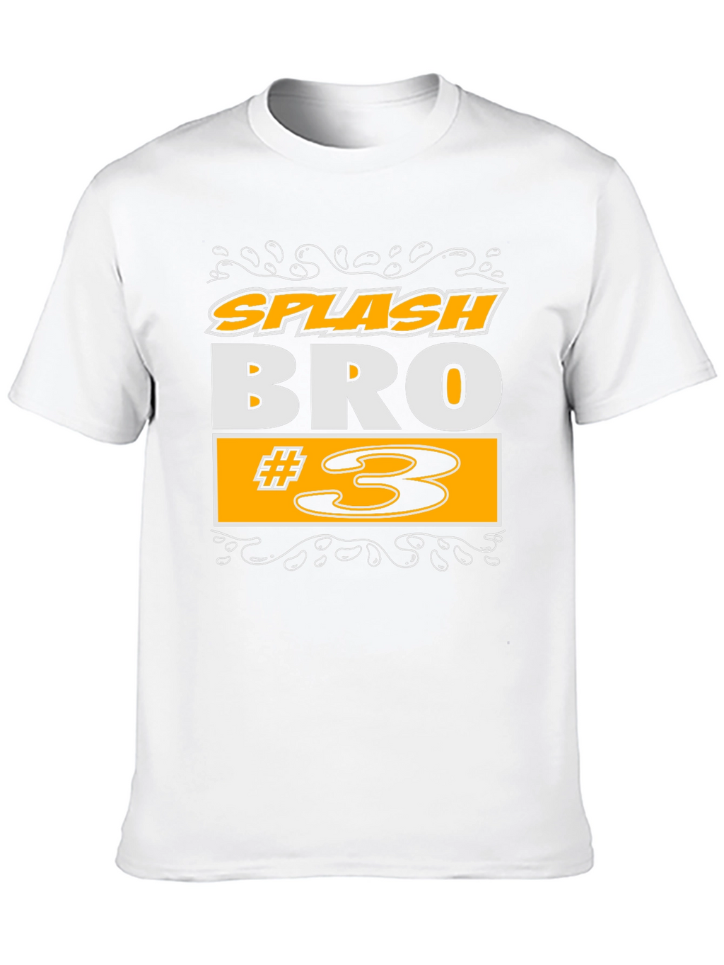 Splash Bro #3 Black Graphic T-Shirt
