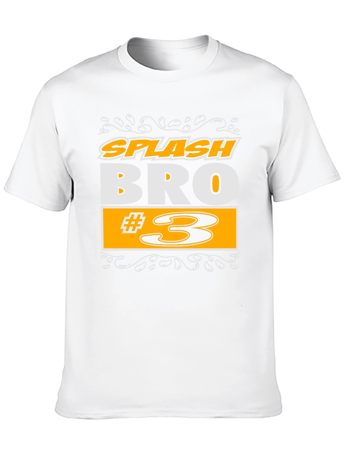 Splash Bro #3 Black Graphic T-Shirt