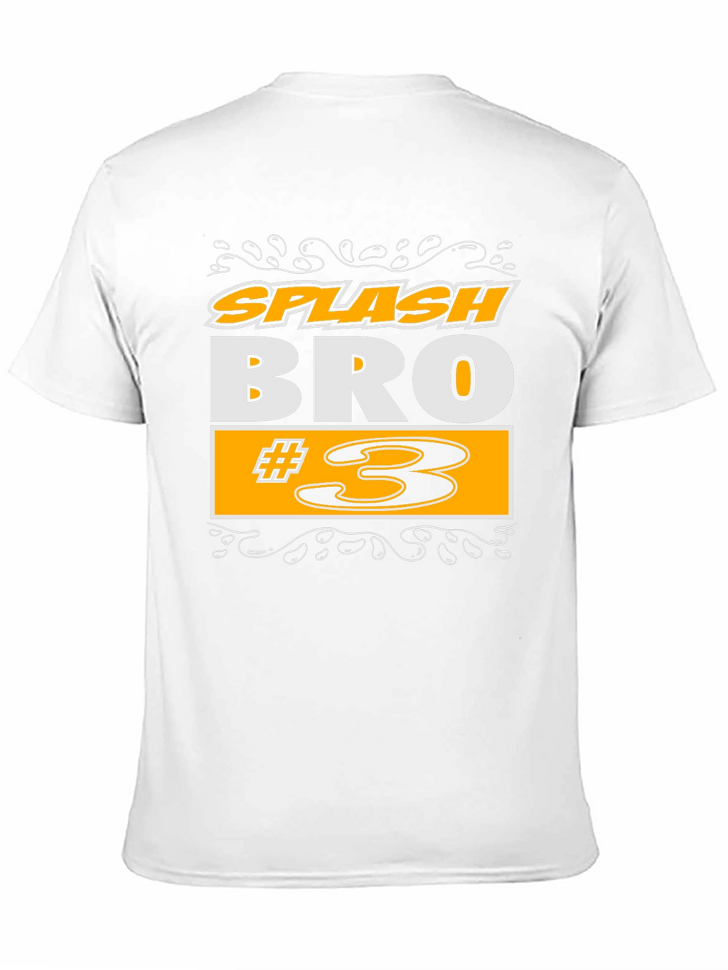 Splash Bro #3 Black Graphic T-Shirt