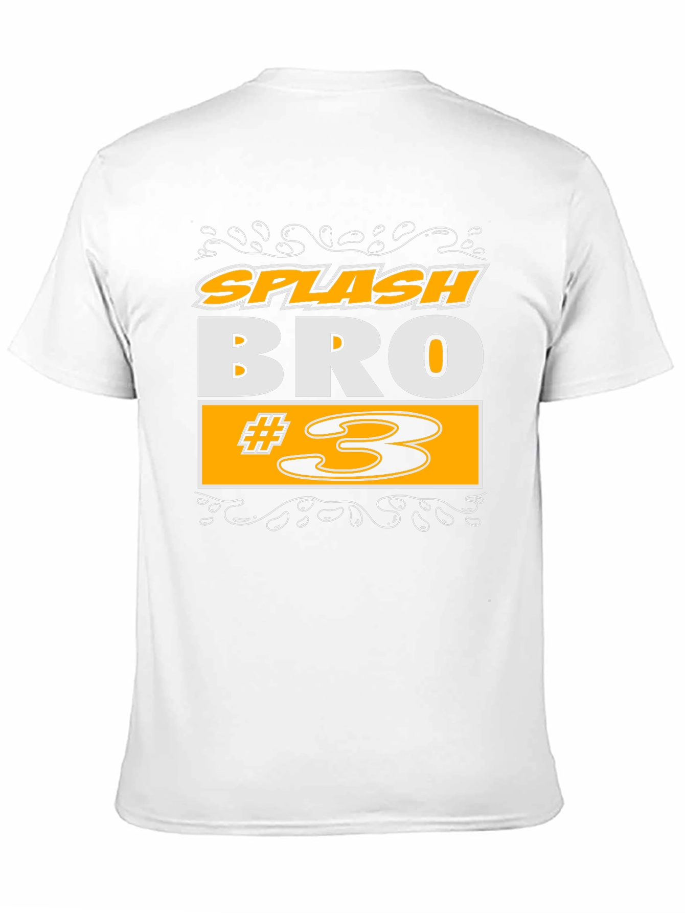 Splash Bro #3 Black Graphic T-Shirt