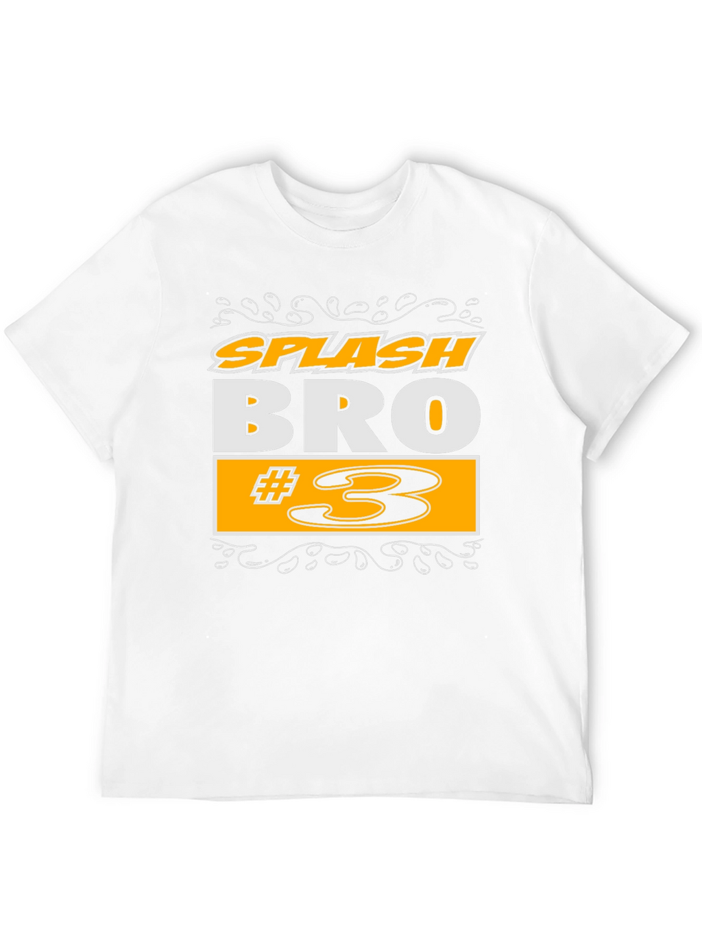 Splash Bro #3 Black Graphic T-Shirt