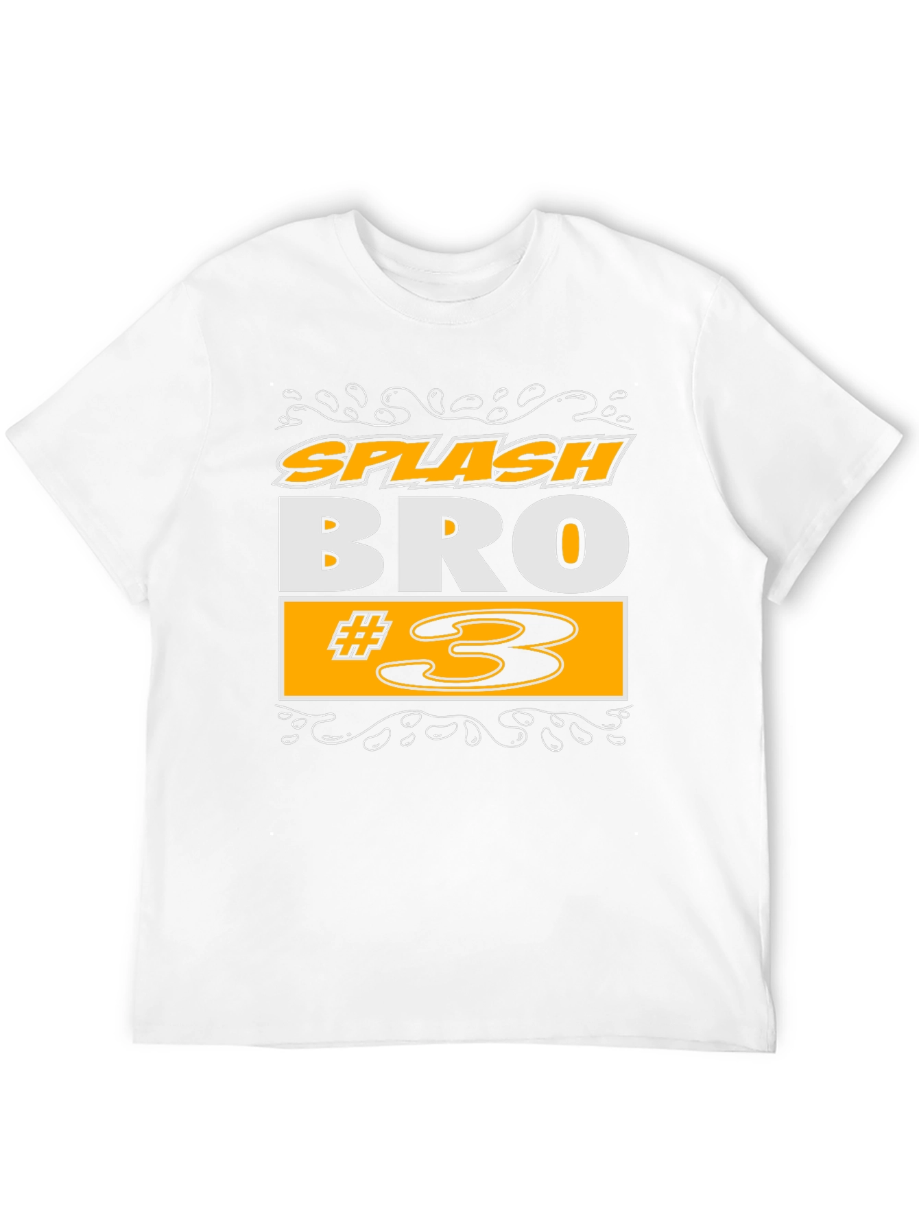 Splash Bro #3 Black Graphic T-Shirt
