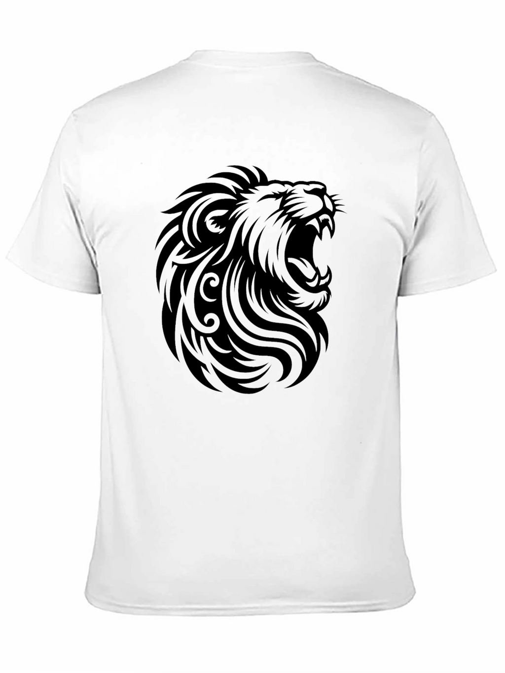 Roaring Lion Graphic Print Black T-Shirt